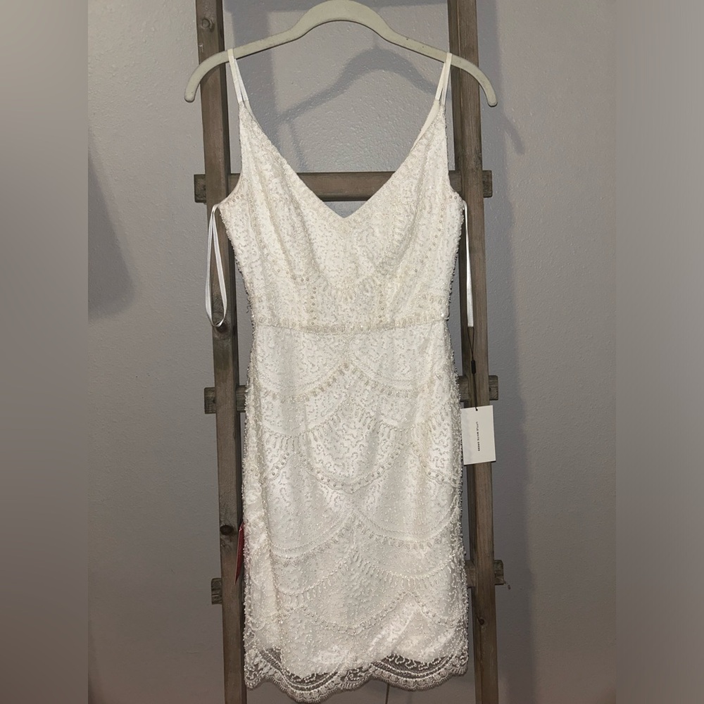 Anne Barge Little White Dress “dream with me” NWT